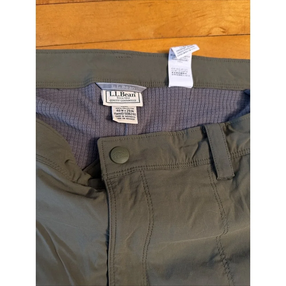 LL Bean Pants Mens 40x29 Cresta Fleece Lined Hiking Quick dry Sun Protection